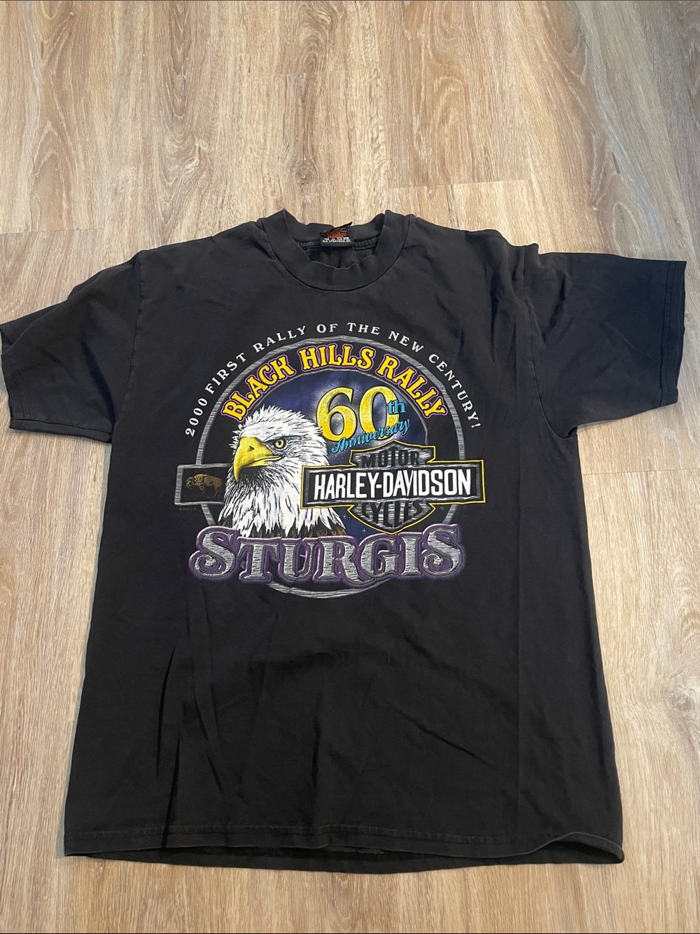 Harley-Davidson Black Sturgis Eagle 60th Rally Graphic Tee